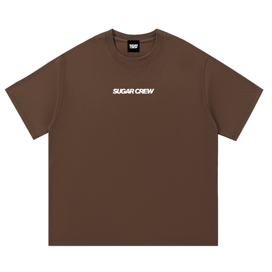 Sugar Crew Essential Logo T-Shirt - Coffee