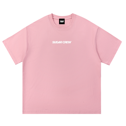 Sugar Crew Essential Logo T-Shirt - Pink