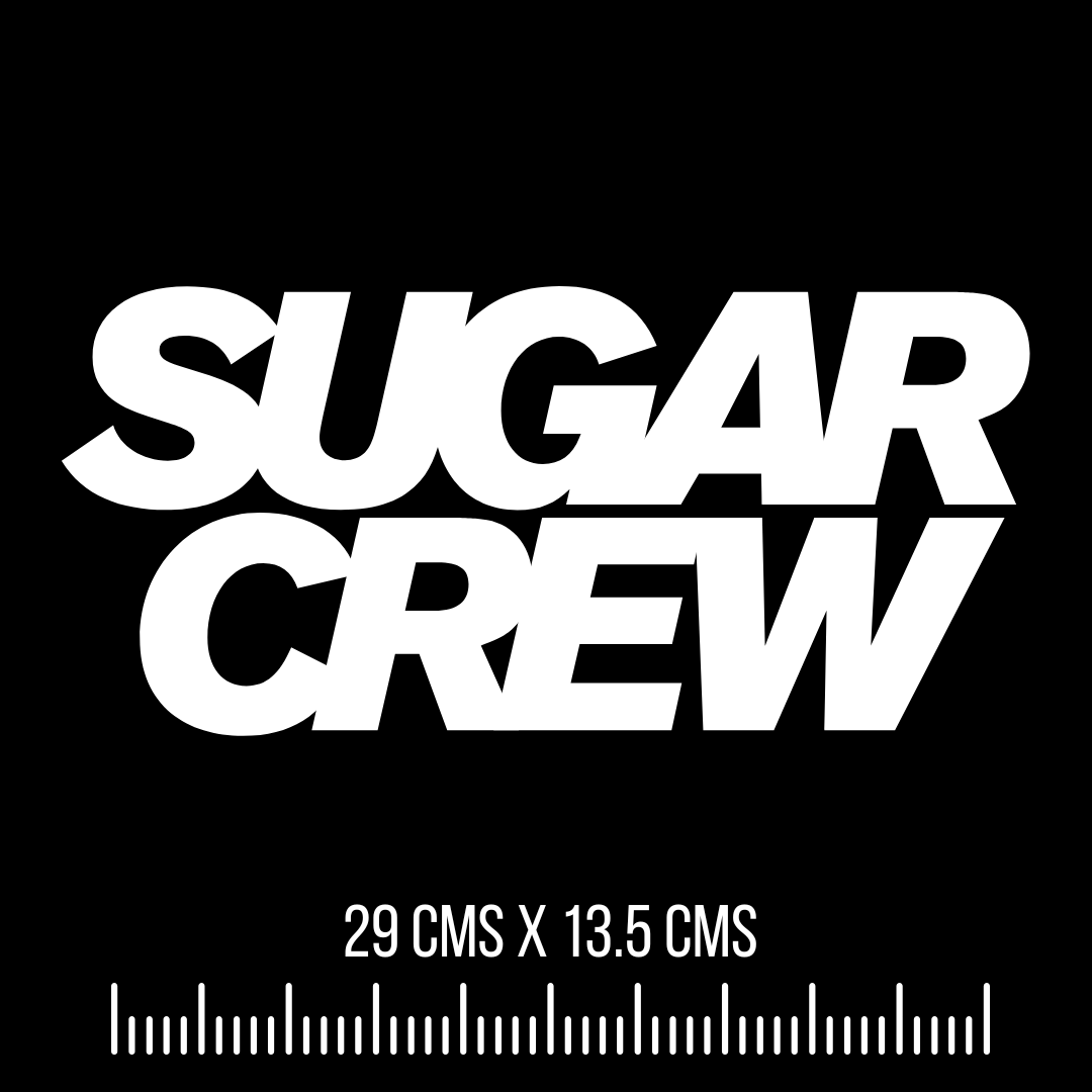 Sugar Crew Large Logo | Vinyl Sticker