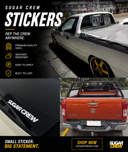 Free Sugar Crew Logo | Vinyl Sticker 22cms