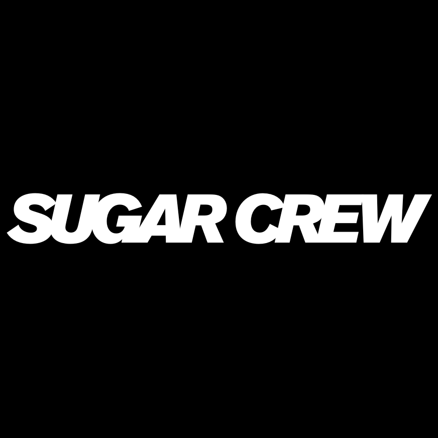 Free Sugar Crew Logo | Vinyl Sticker 22cms