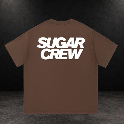 Sugar Crew Essential Logo T-Shirt - Coffee