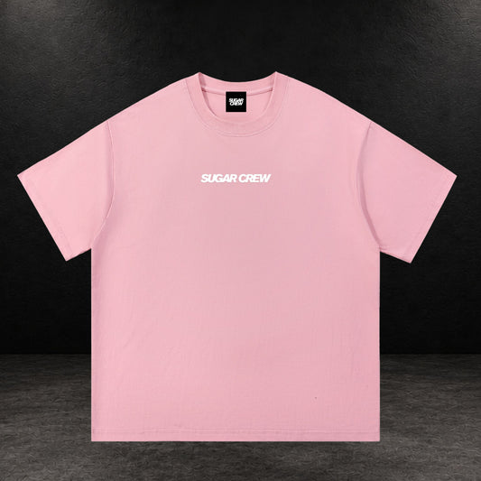 Sugar Crew Essential Logo T-Shirt - Pink