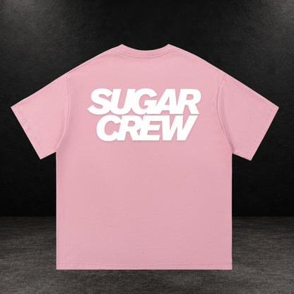 Sugar Crew Essential Logo T-Shirt - Pink