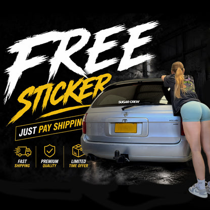 Free Sugar Crew Logo | Vinyl Sticker 22cms