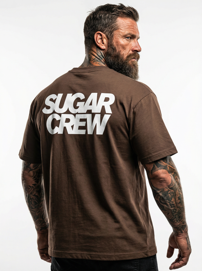 Sugar Crew Essential Logo T-Shirt - Coffee